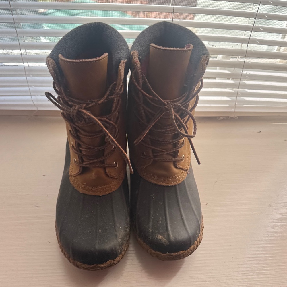 Russ Tan and Gray Boots